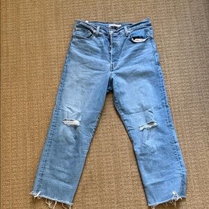Levi's Ribcage Straight Ankle  Denim Jeans